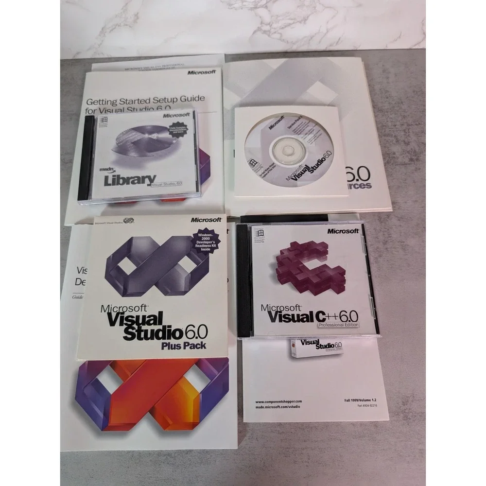 Microsoft Visual C++ 6.0 Professional Edition Immaculate Condition with CD Key